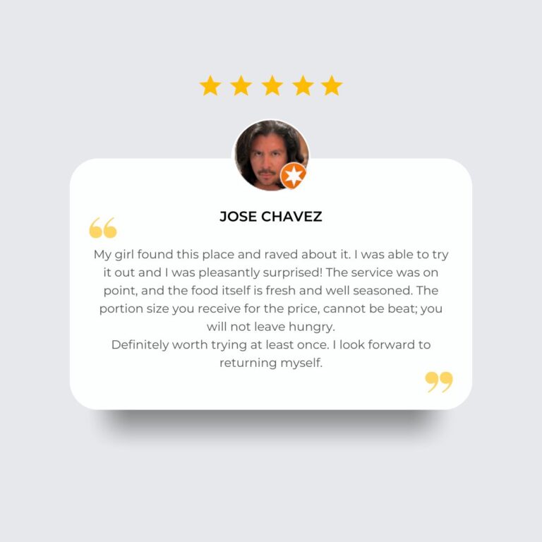 Jose Chavez Customer review