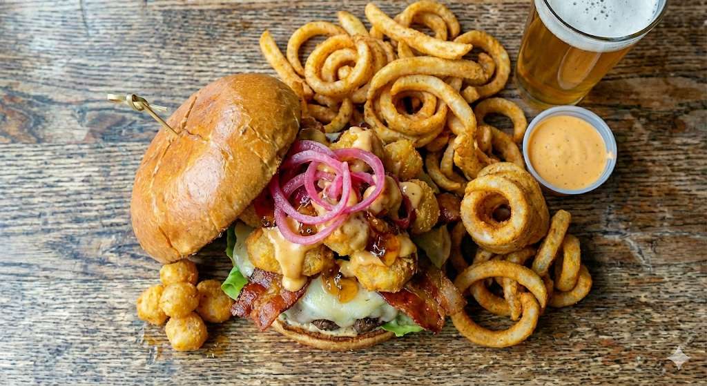 Boki's Burger Battle 2026 Entry Cheese Curd Crunch Burger